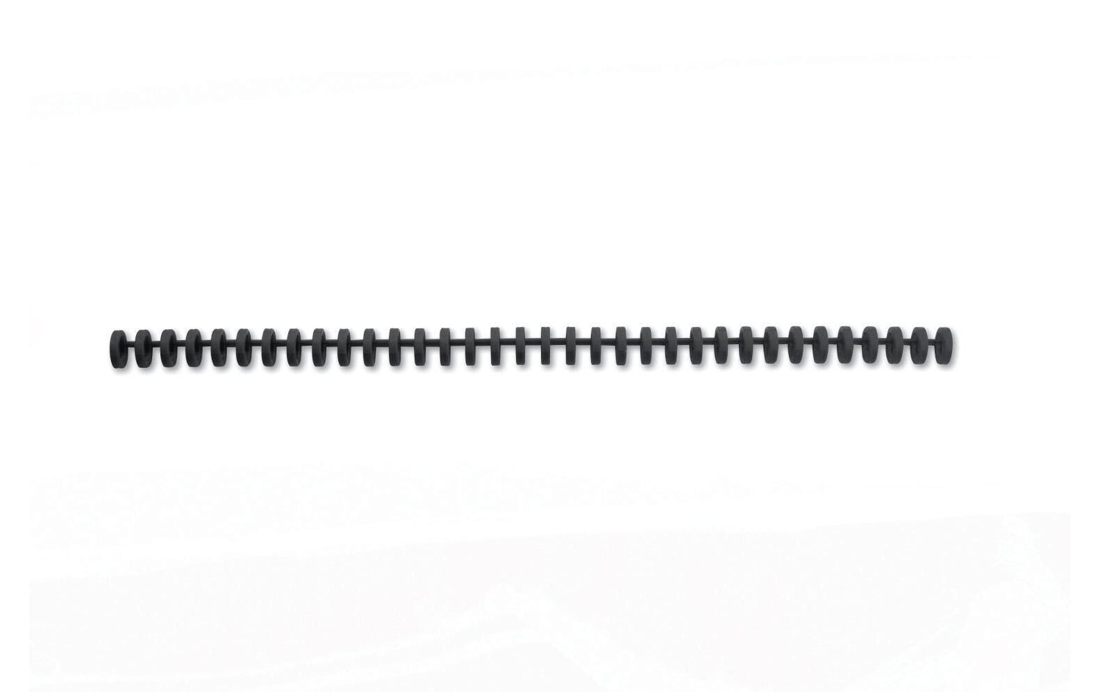 Binderücken ClickBind 12 mm Schwarz, 50 StückBindung von Dokumenten, 50 Stk.