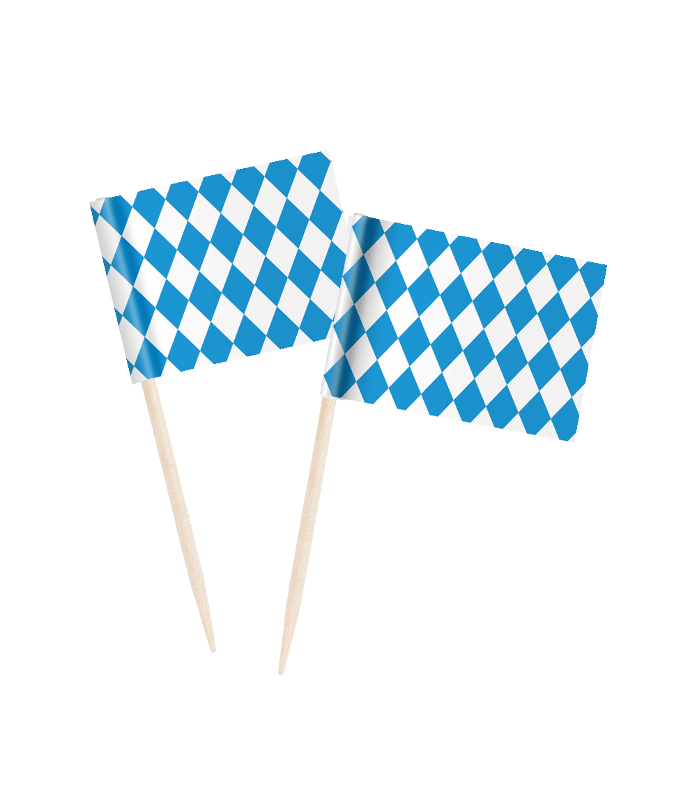 Oktoberfest Cocktailprikkers 6,5cm 50st