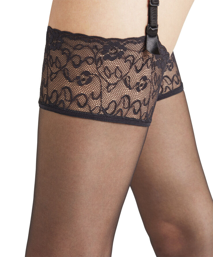 Falke Seidengl. 15 STO Sort