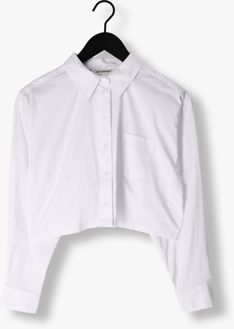 CO\\'COUTURE witte co'couture blouse cotton crisp cropped shirt