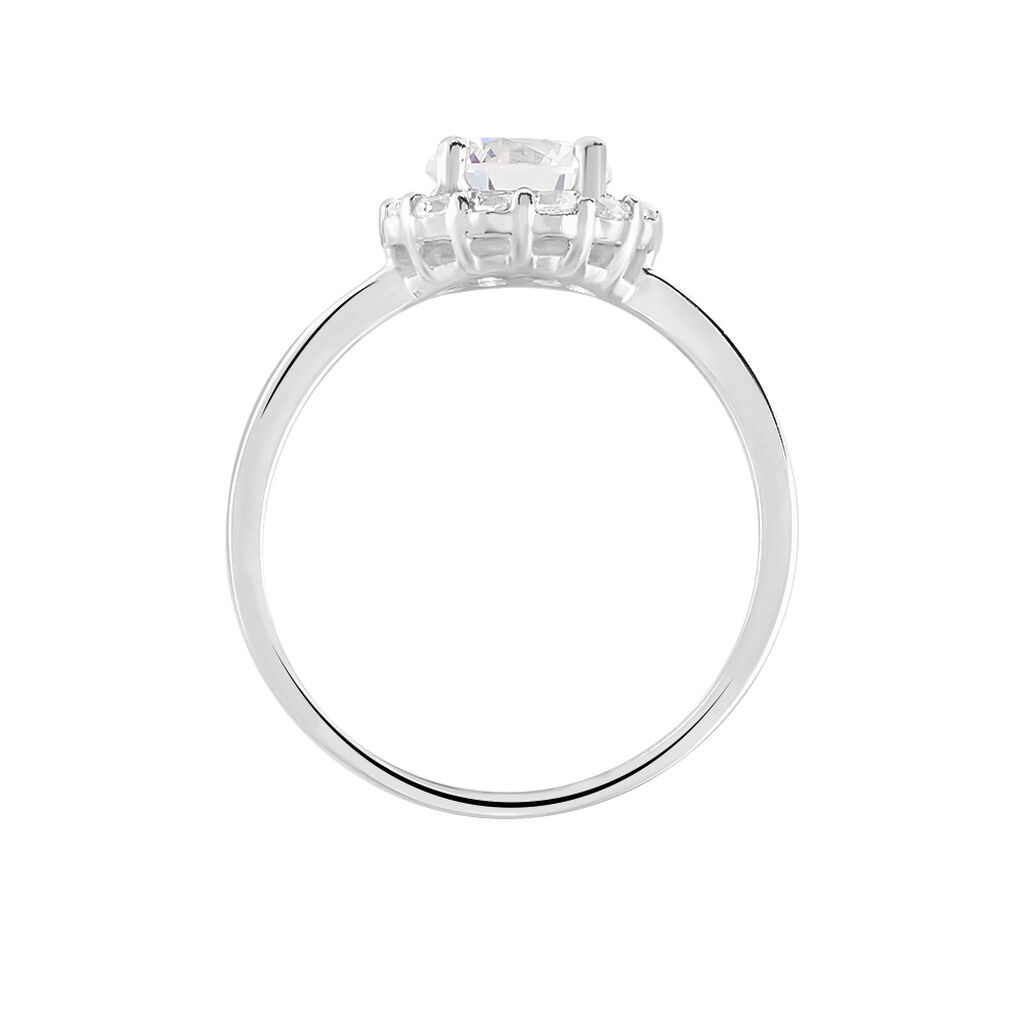 Bague Eternite Argent Blanc Oxyde De Zirconium