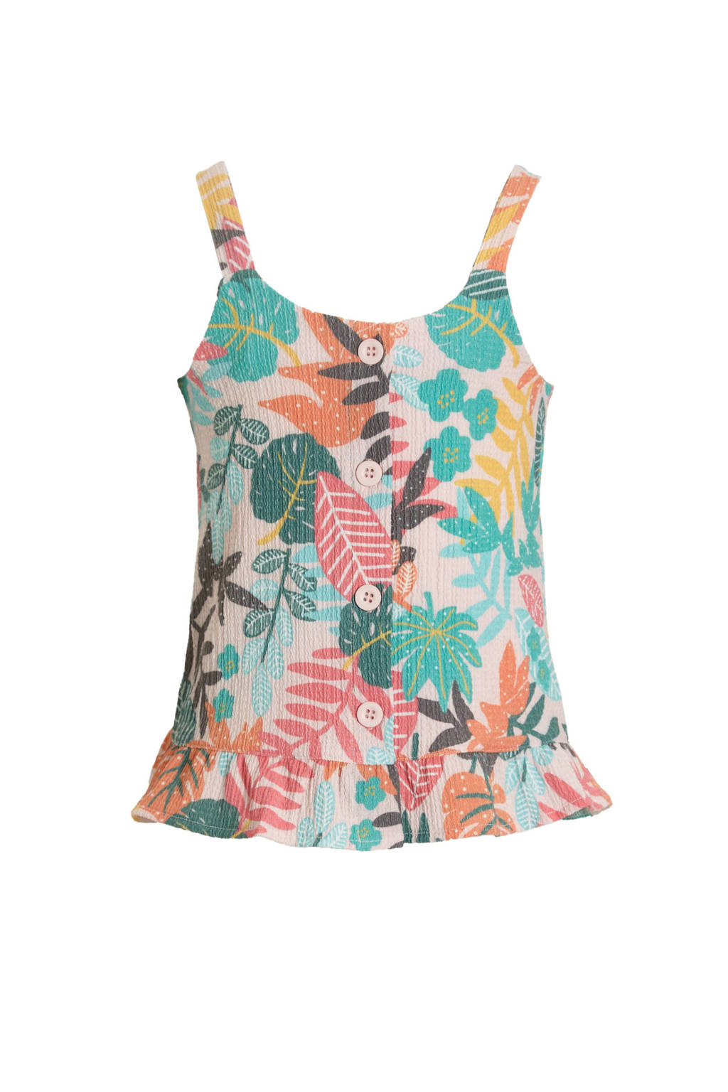 anytime crinkle top met all over print multi