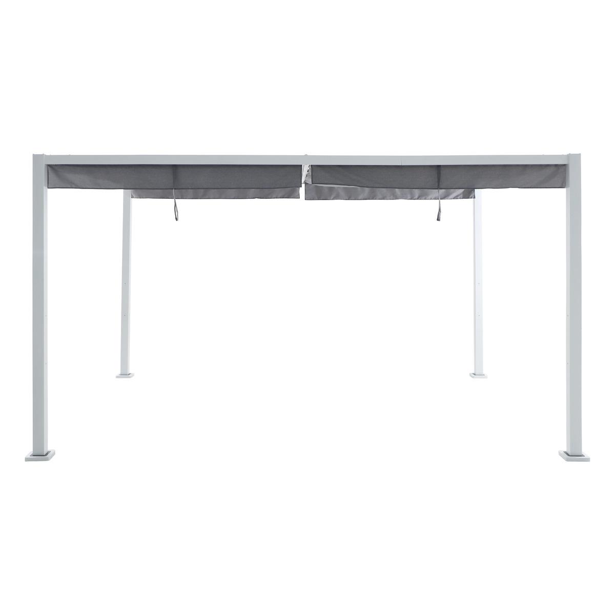 TONNELLE ZALYA 4X3M BLANC ARDOISE