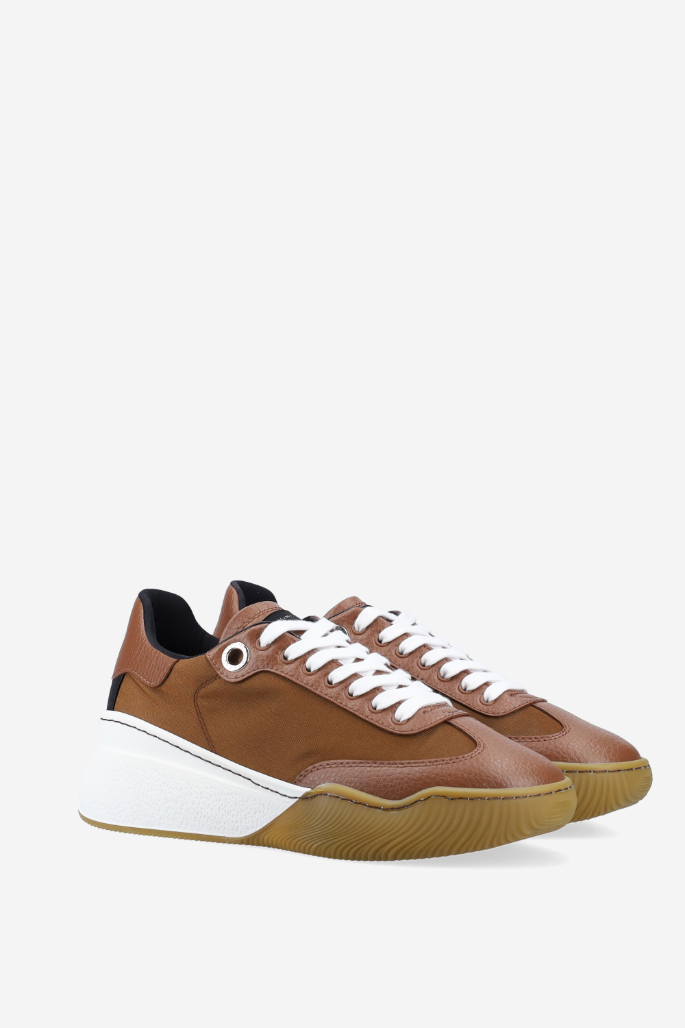 Loop lace-up vegan leather sneakers