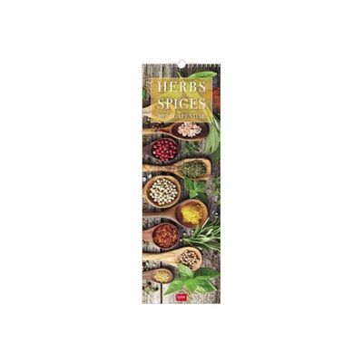 Legami Photo Collection - Calendrier 2024 - 16 x 49 cm - herbes et épices