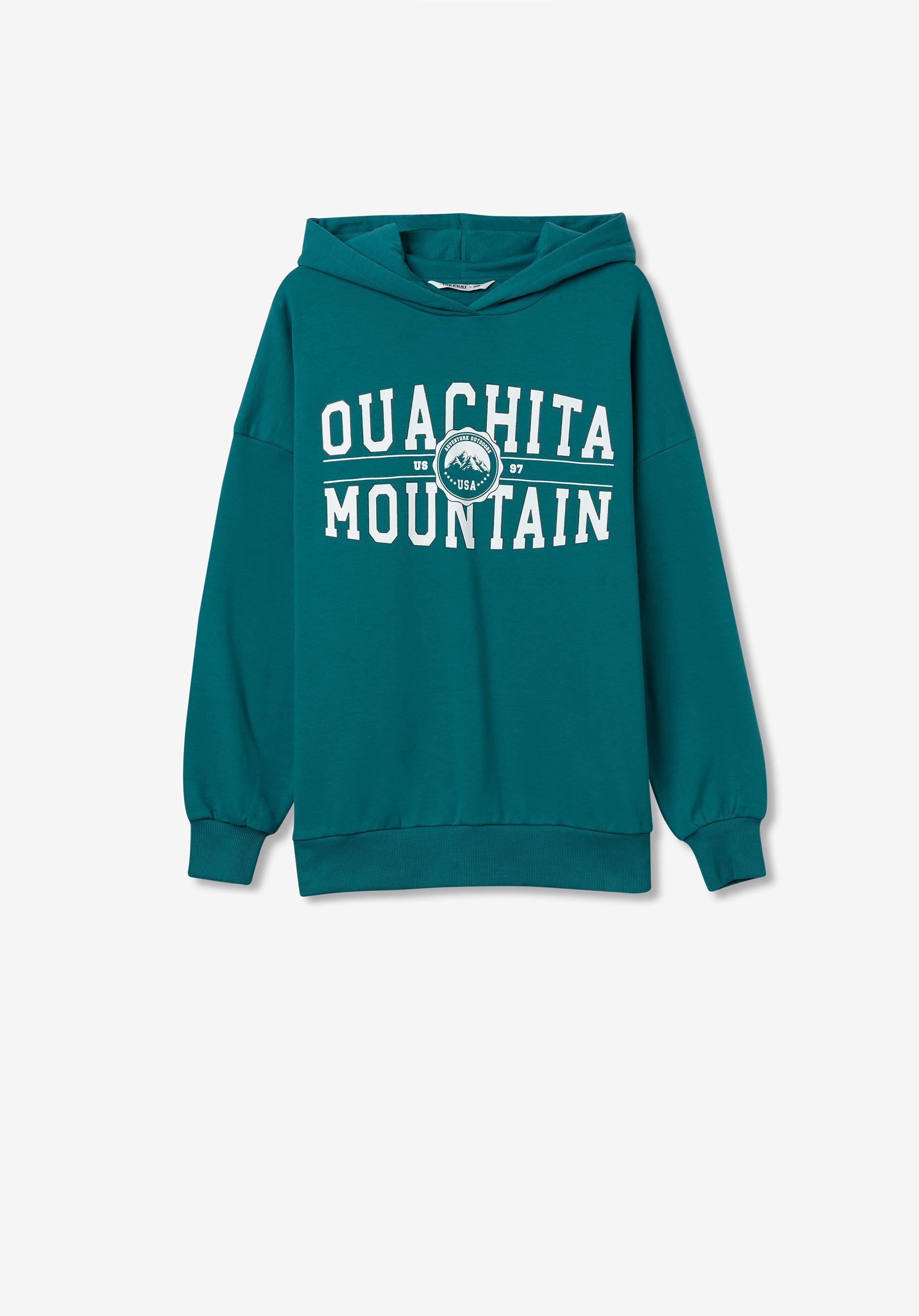 Hoodie com Estampado Frontal Varsity