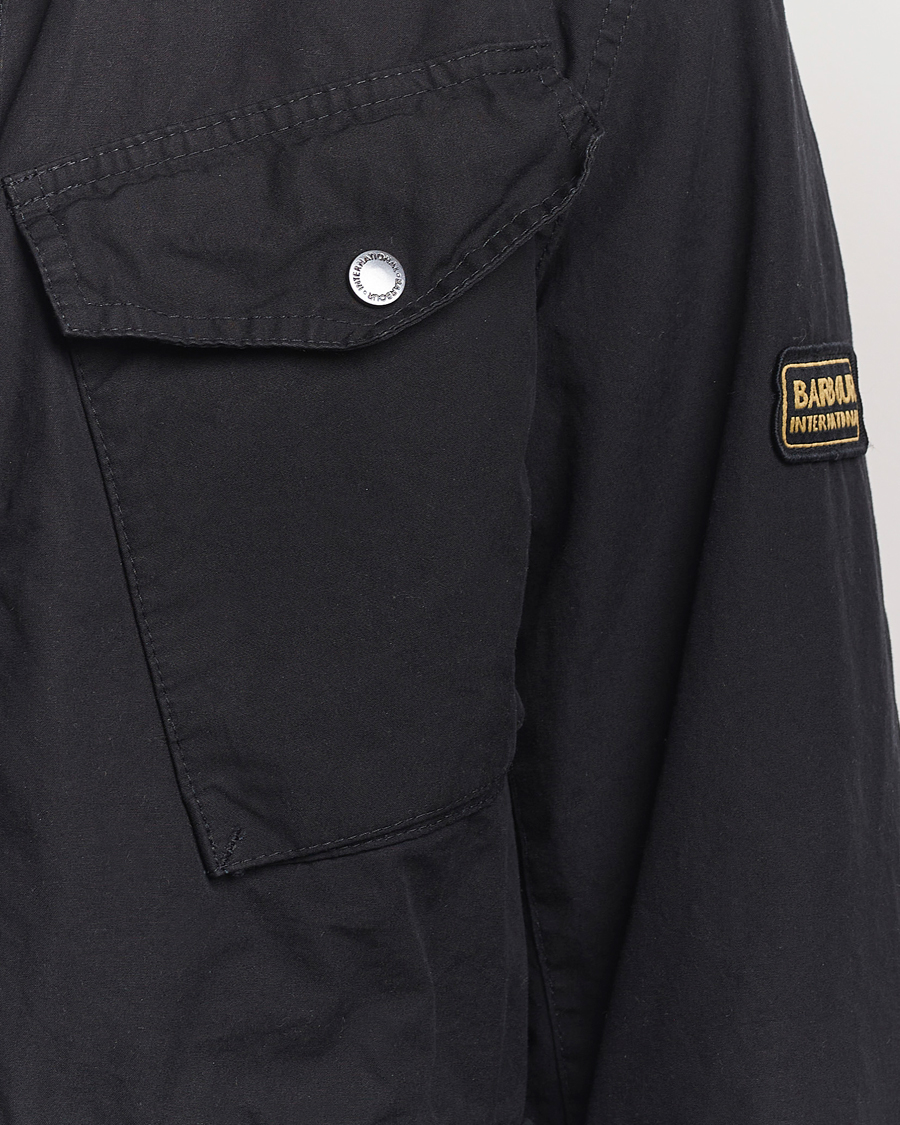 Barbour International Drifter Washed Wax Jacket Black