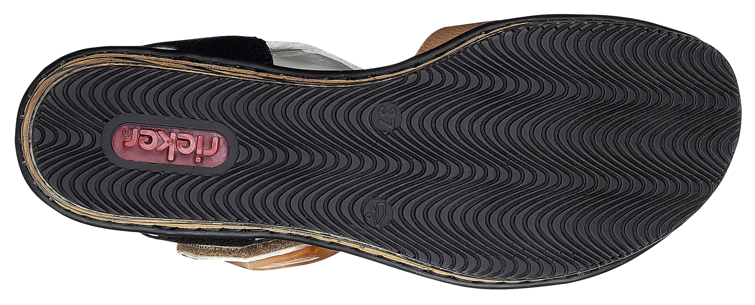 Rieker Sandalette  , Sommerschuh, Sandale, Keilabsatz, im modischen Look