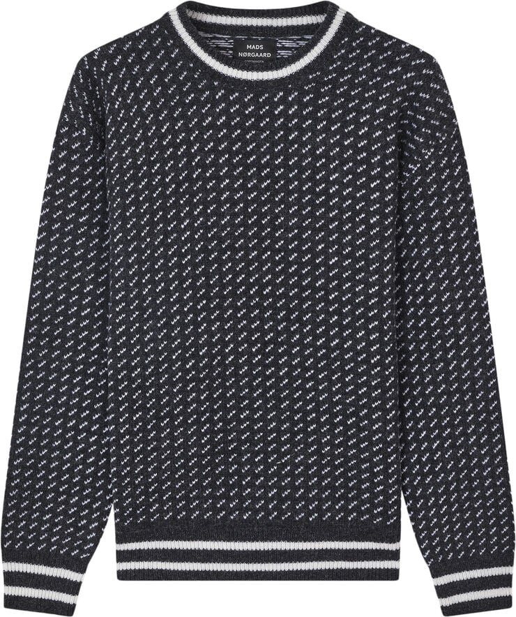 Mads Nørgaard - Copenhagen Shetland Gustav Lusekofte Knit Sort