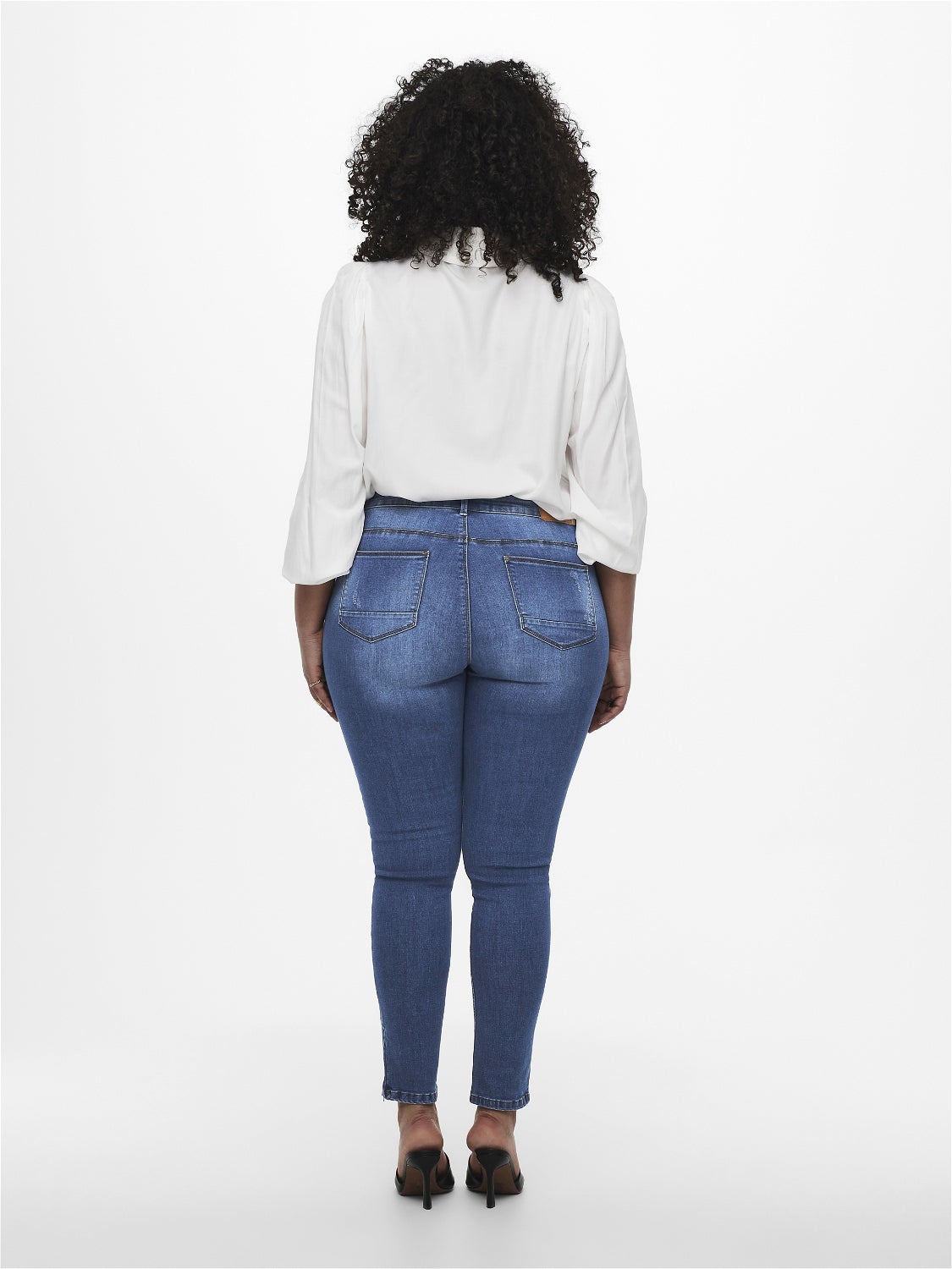 CARKARLA Mittlere Taille Skinny Fit Jeans Medium Blue Denim