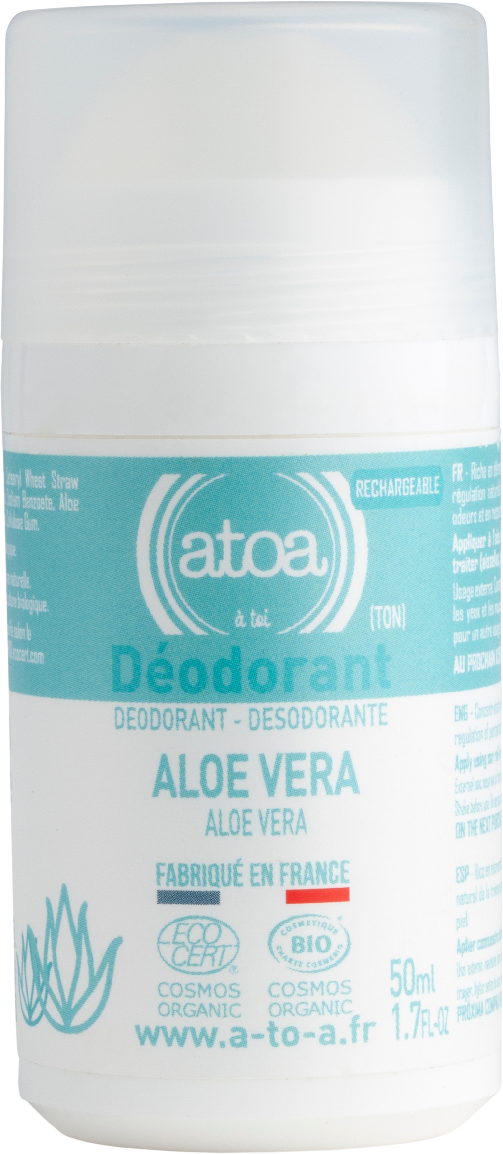 atoa  Roll-on Deodorant, Aloe Vera (50 ml)
