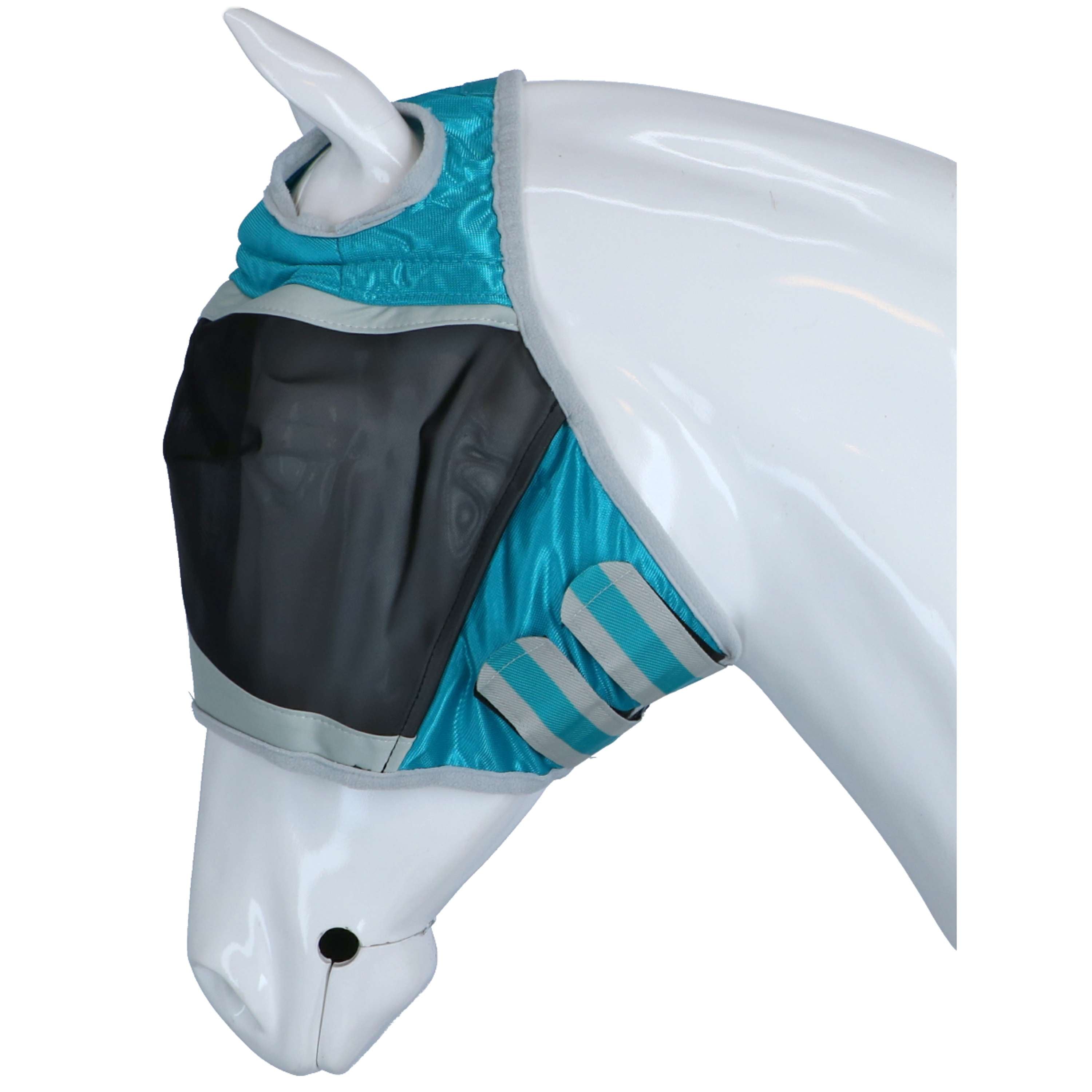 Shires Vliegenmasker met Ooruitsparing Teal