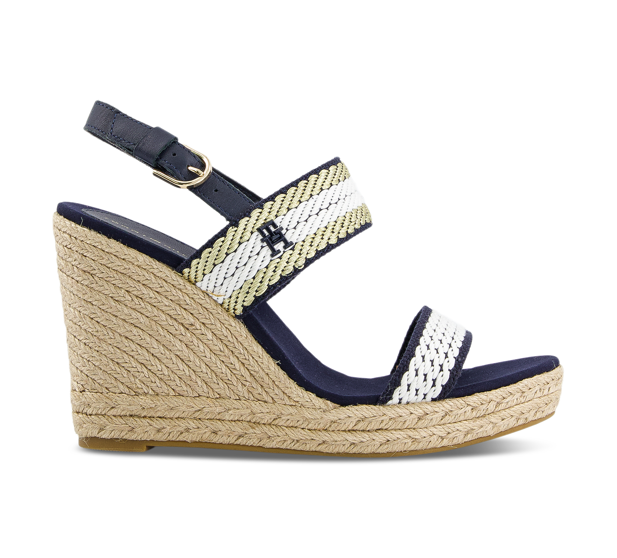 Tommy Hilfiger Golden Webbing Wedge - Keilsandaletten