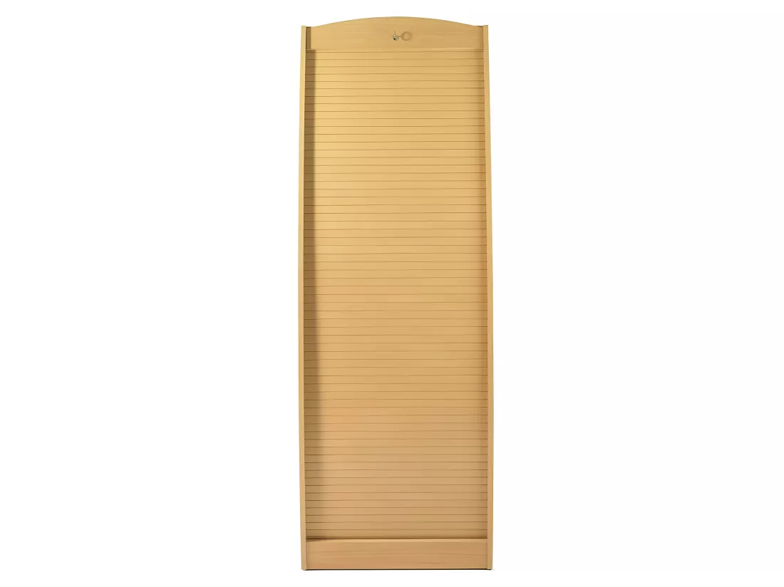 Armoire Informatique Galbée Largeur 60 cm 5 Niches - Coloris: Hêtre