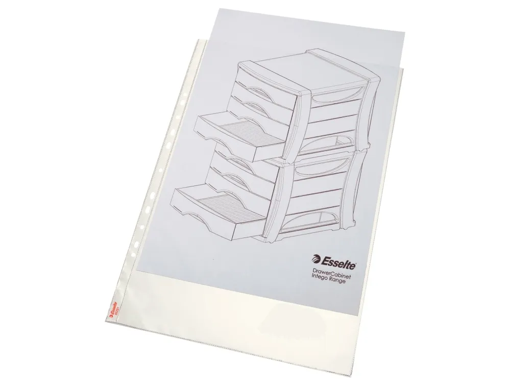 Plastlommer A3 Esselte Premium 0,08 mm højformat præg - (50 stk.)