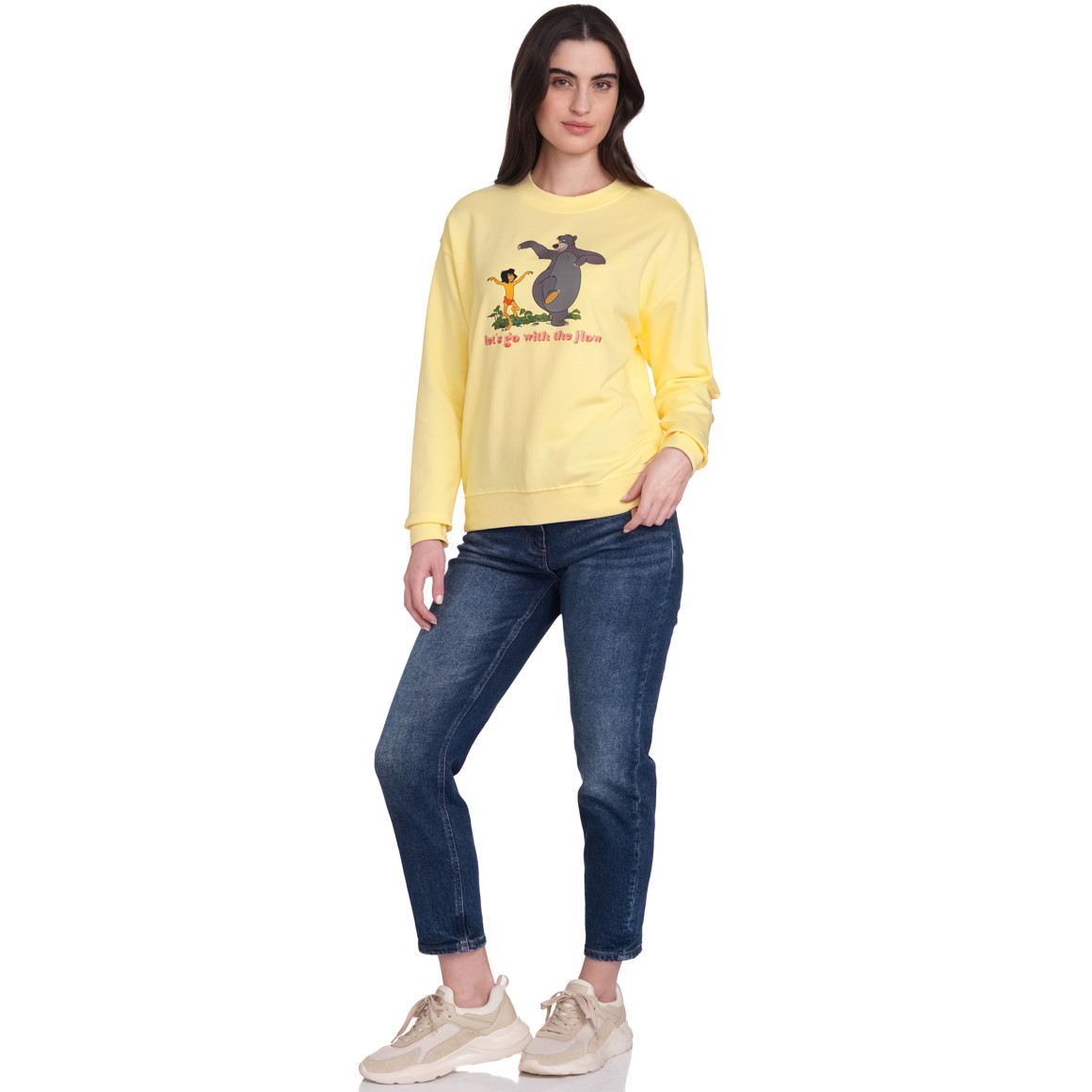 Gina Benotti Disney Classics Sweatshirt mit großem Motiv gelb