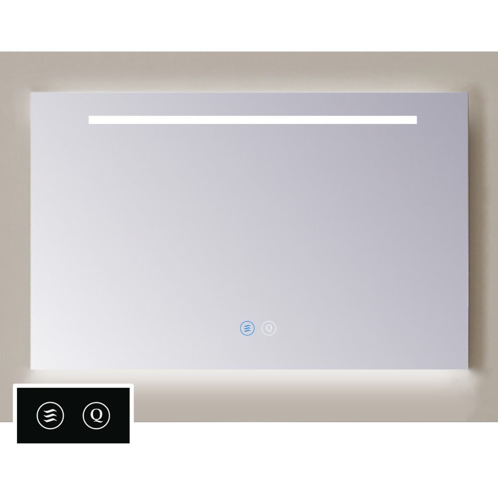 Sanicare Tutti LTD spiegel met verwarming, verlichting rondom, LED lichtstrook en touch bediening 100cm
