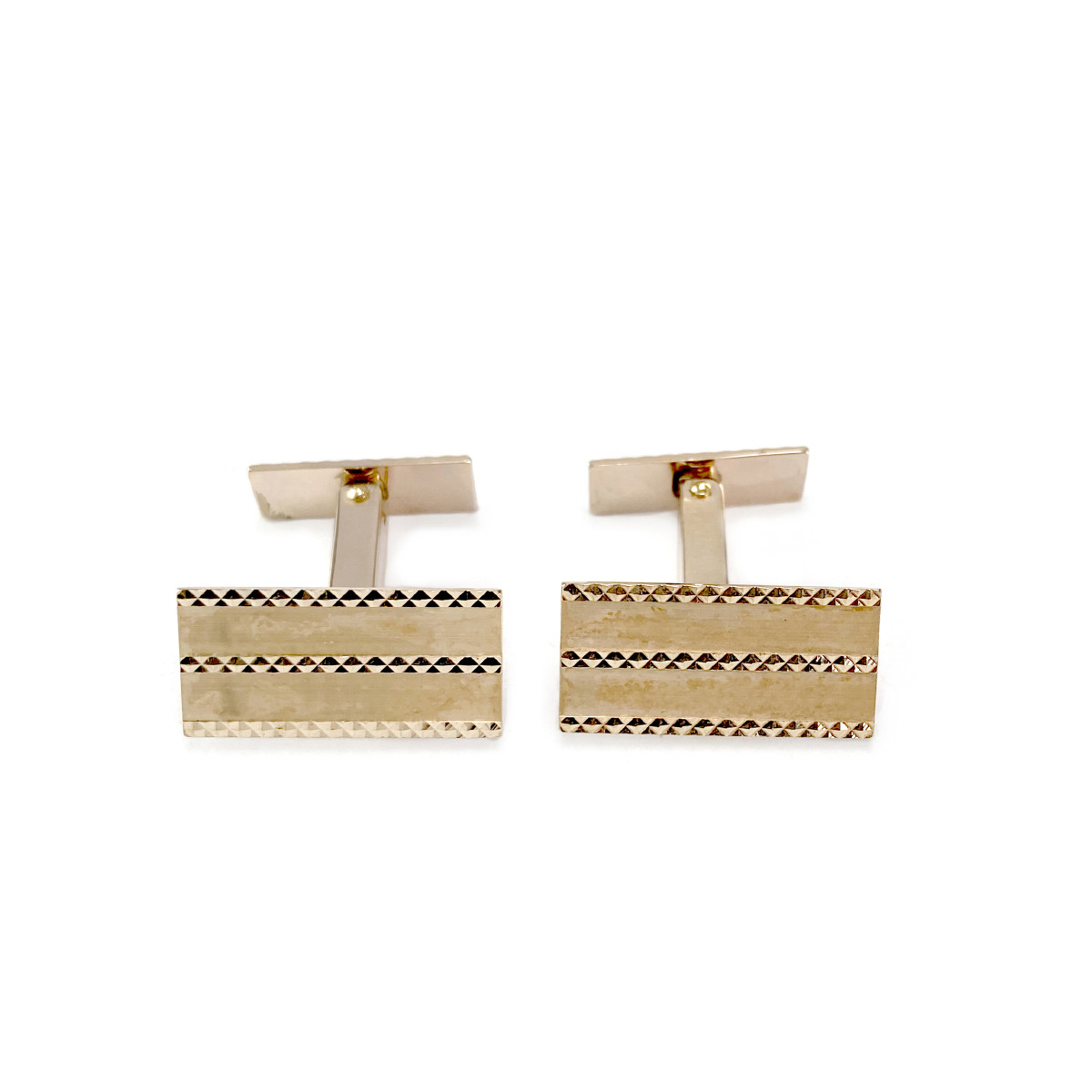 Boutons de manchettes d'occasion or 750 jaune