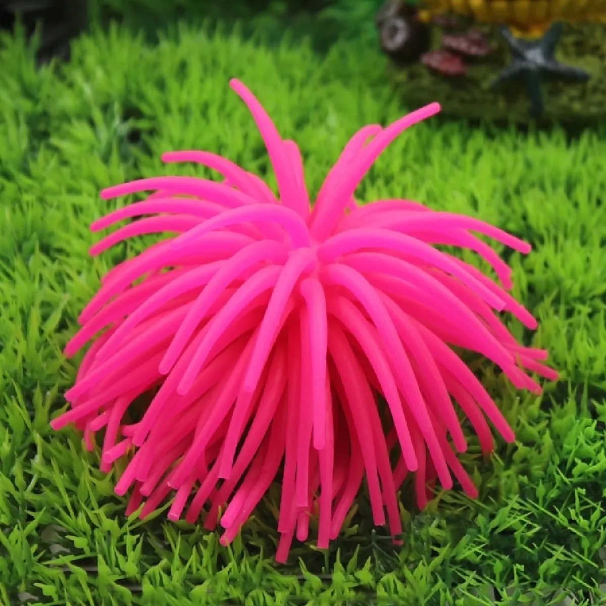 Wewoo Décoration aquarium rose d'oursin - Taille S