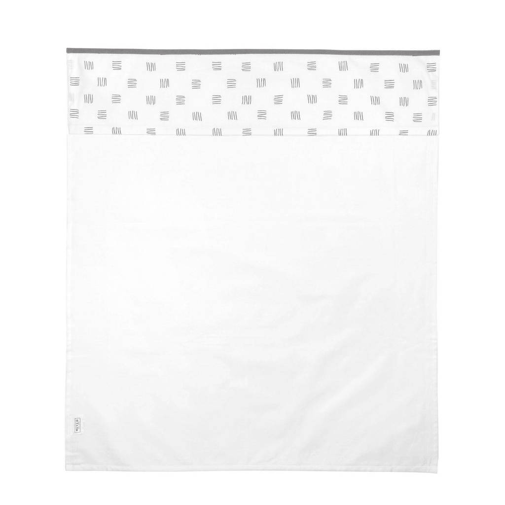 baby ledikantlaken 100x150 cm block stripe grijs