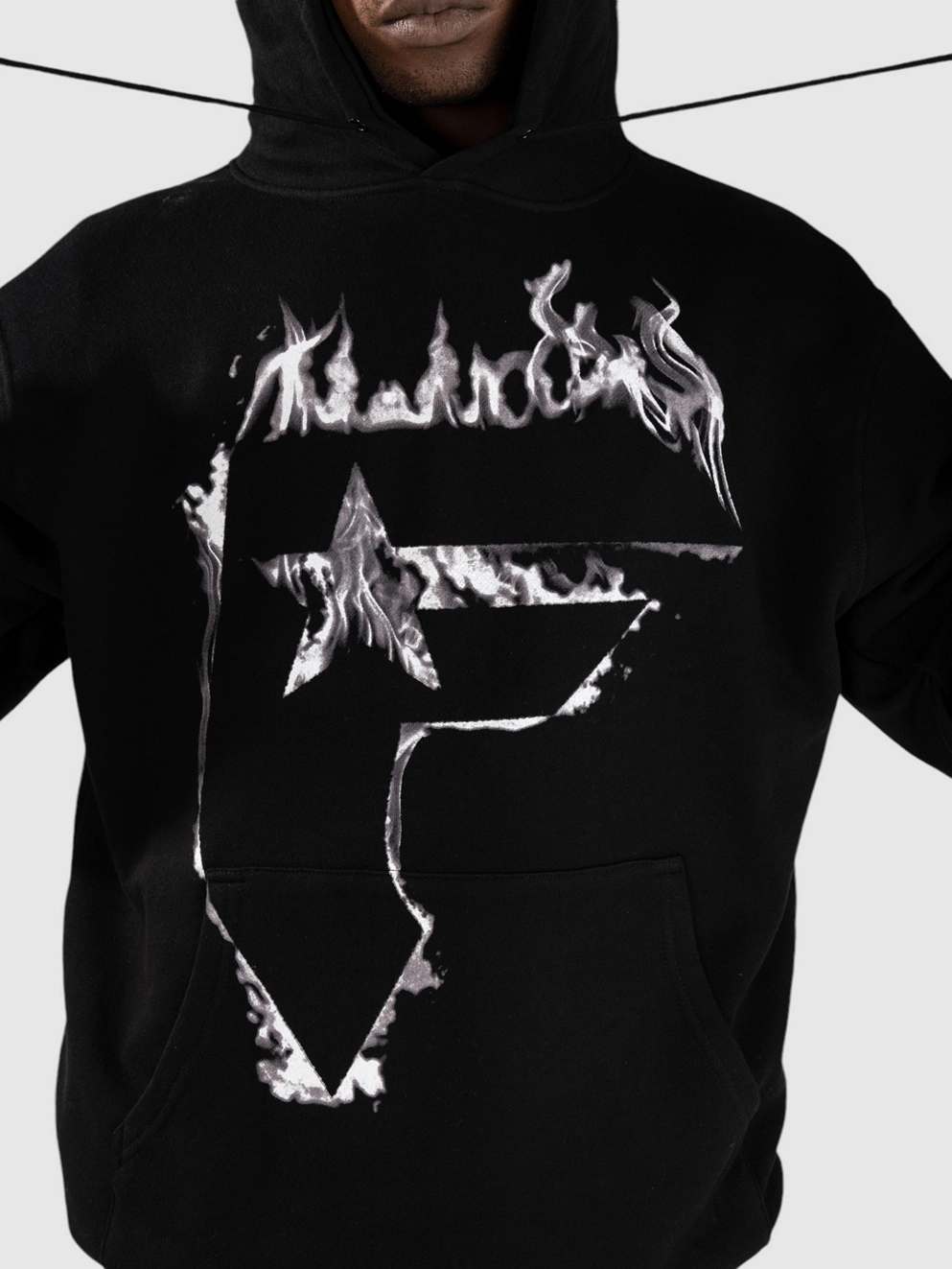 Famous Stars And Straps Burning Badge Hoodie black