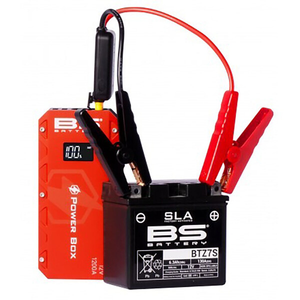 BS Battery - Booster de batterie Power Box PB-02 Rouge / Noir