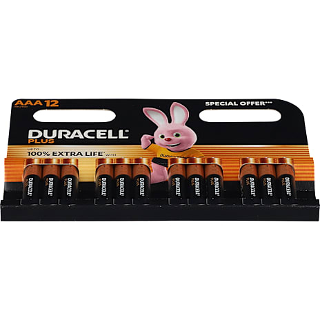 Duracell Plus Boost AAA batterier 12-pak