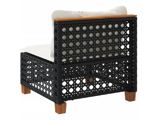 LES TENDANCES - Salon extérieur Salon de jardin-noir-1 place-63.5x63.5x62-486639