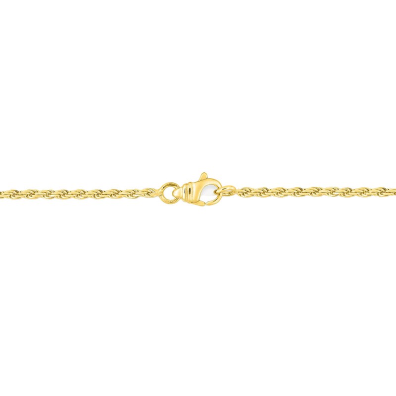 Bracelet femme 18 cm - Largeur 1.6 mm - Maille corde - Or 18 Carats