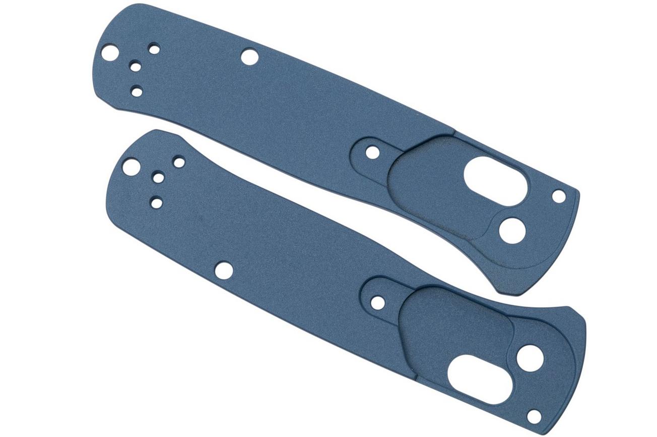 Lex Custom Benchmade Mini Bugout Scales MBUTH326 Turtle Polar Blue Titanium, handgreepschalen