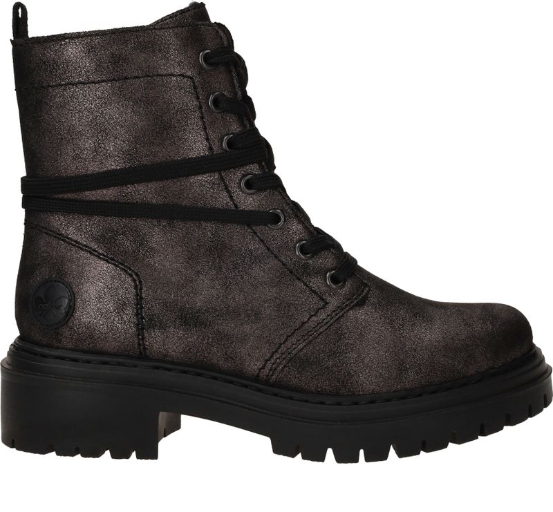 Rieker Veterboots Zwart Dames
