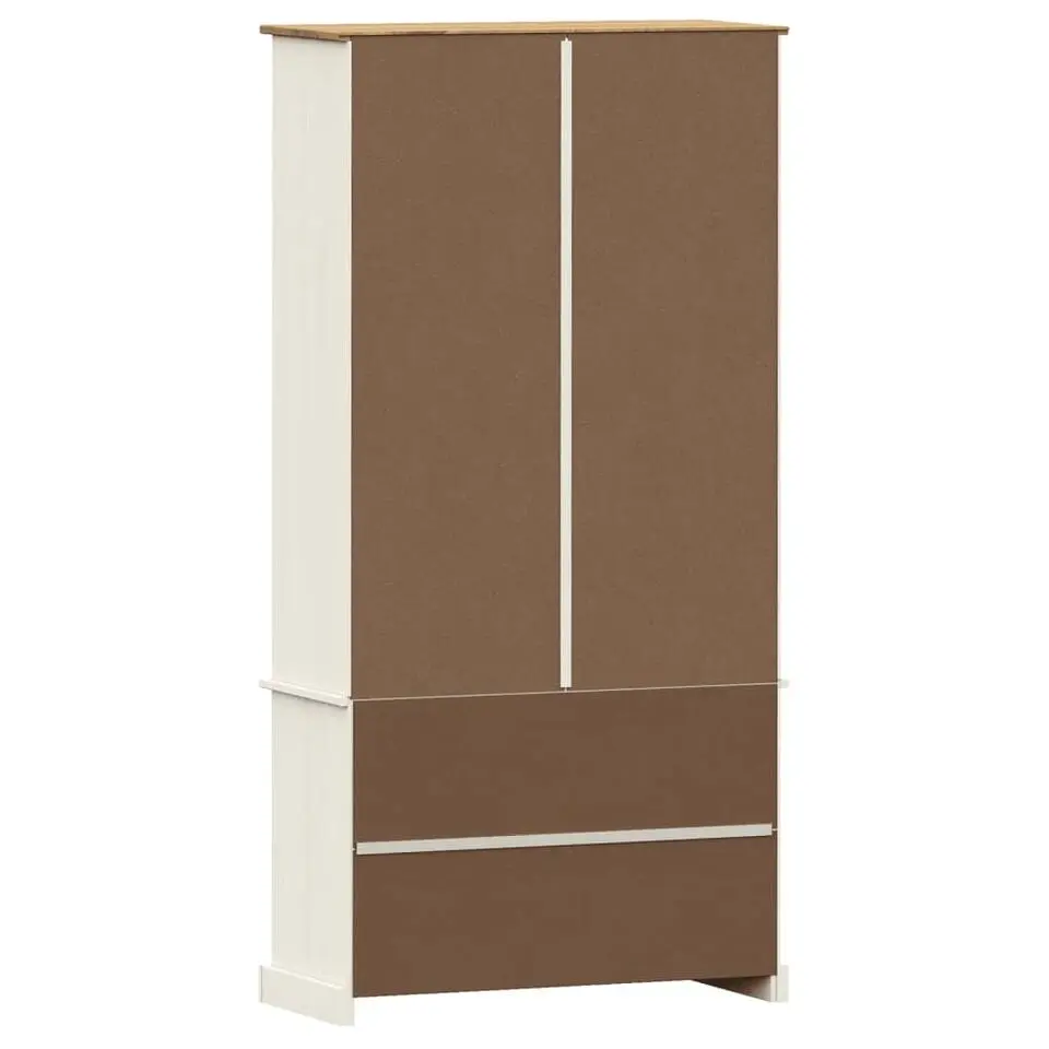 vidaXL - Boekenkast VIGO met 6 schappen en 4 deuren - Wit - 85x35x170 cm