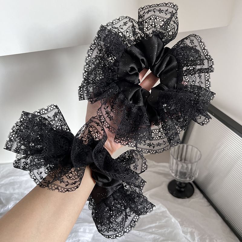 Sesori - Scrunchie met kantpaneel