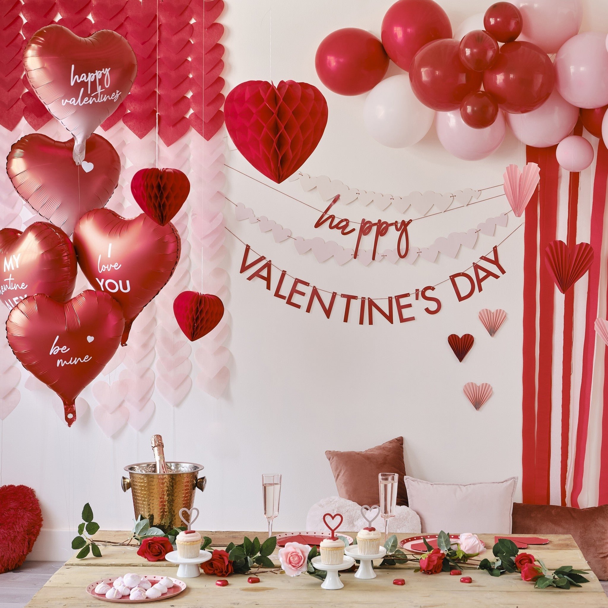 Ballonnen Folie Ombre Harten 45cm 5st