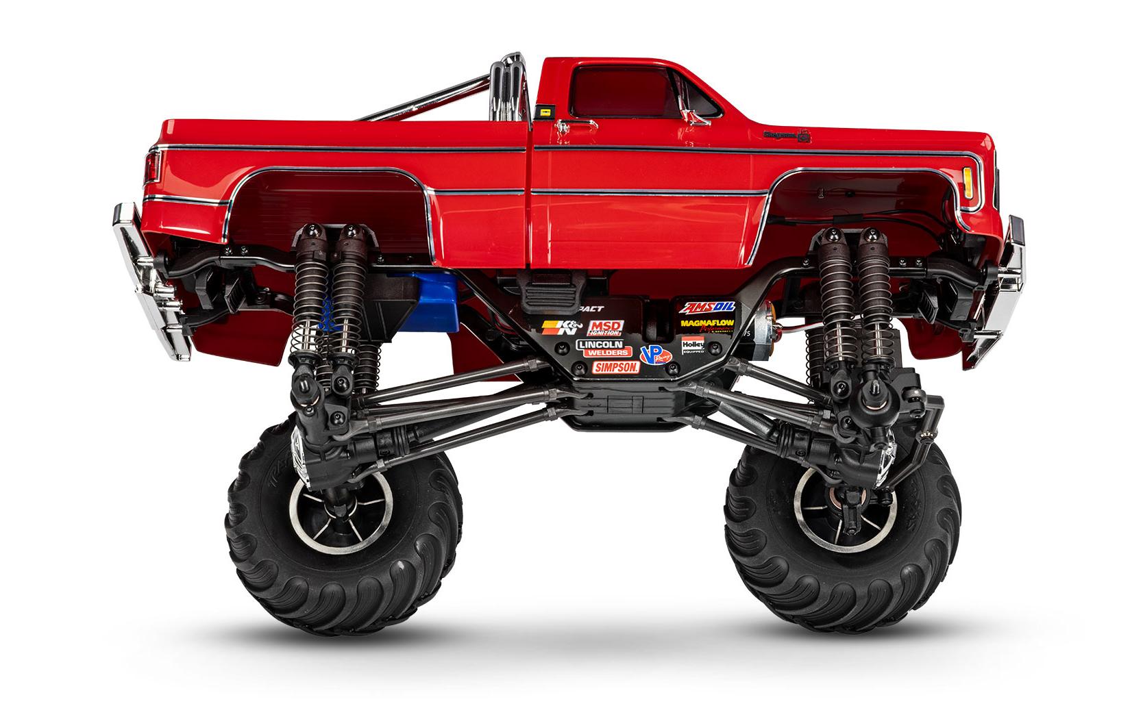 Monster Truck TRX-4MT Chevrolet K10 Rot, RTR, 1:18<br>Kleiner, originalgetreuer 4x4 RC-Monstertruck