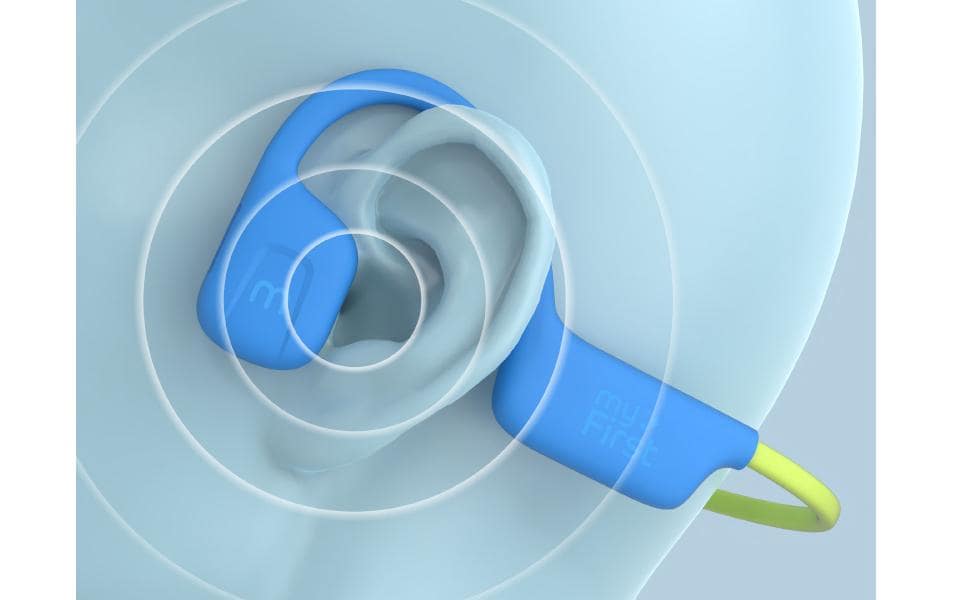 Headphones AirWaves BlauSichere und komfortable Luftleitungskopfhörer