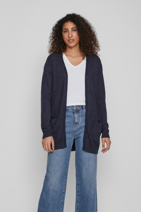 Vila blauwe dames vest