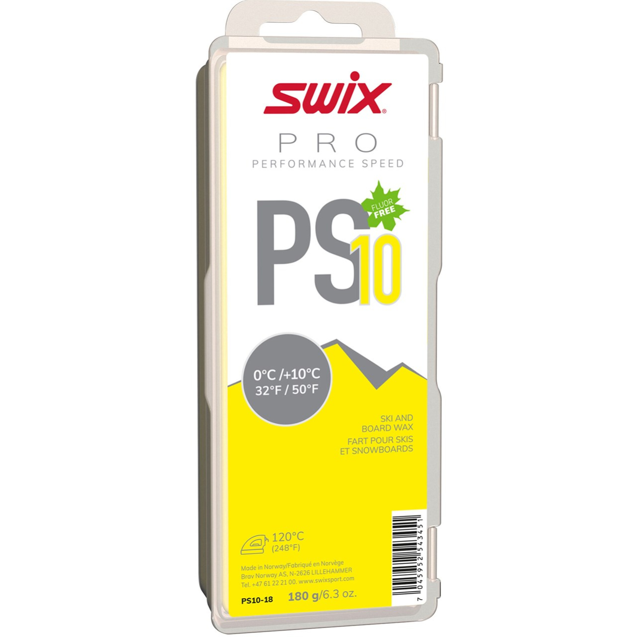 Swix PS10 Yellow  0 °C/ 10 °C (180 g) | Swix Ski Wachse / Waxe | Swix | S | MARKEN | XSPO