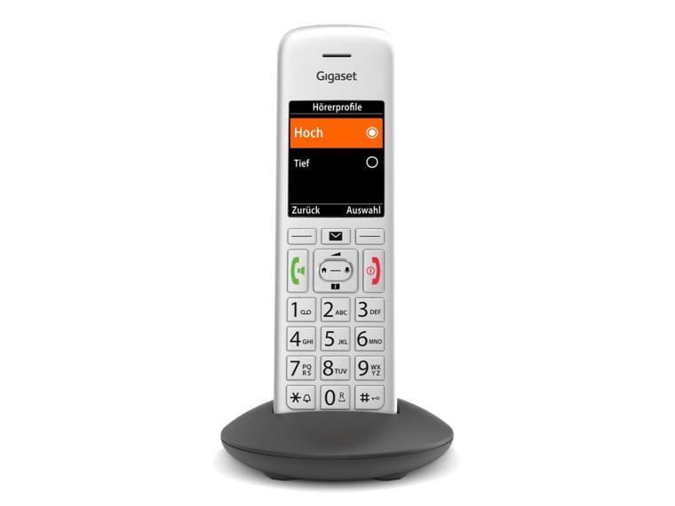 Gigaset Mobilteil E390 HX CAT-iq Das Mehr-Generationen-Telefon für alle Router mit DECT-Basis