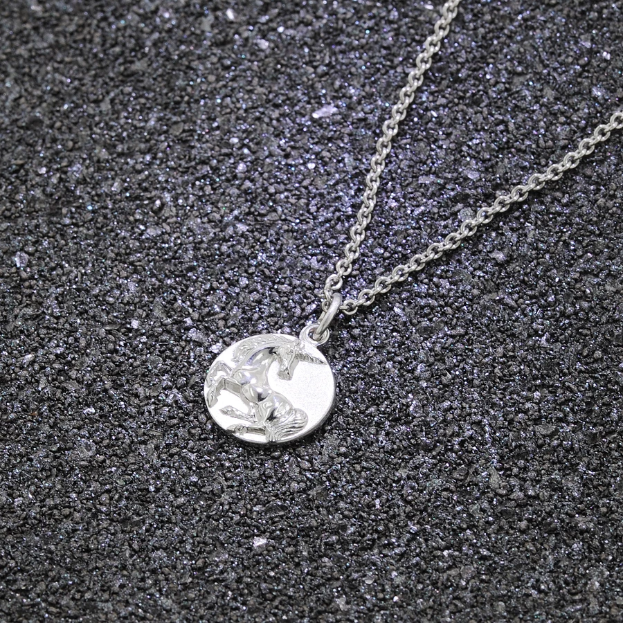 trendor Kinder-Halskette mit Einhorn-Anhänger Silber 925 silver