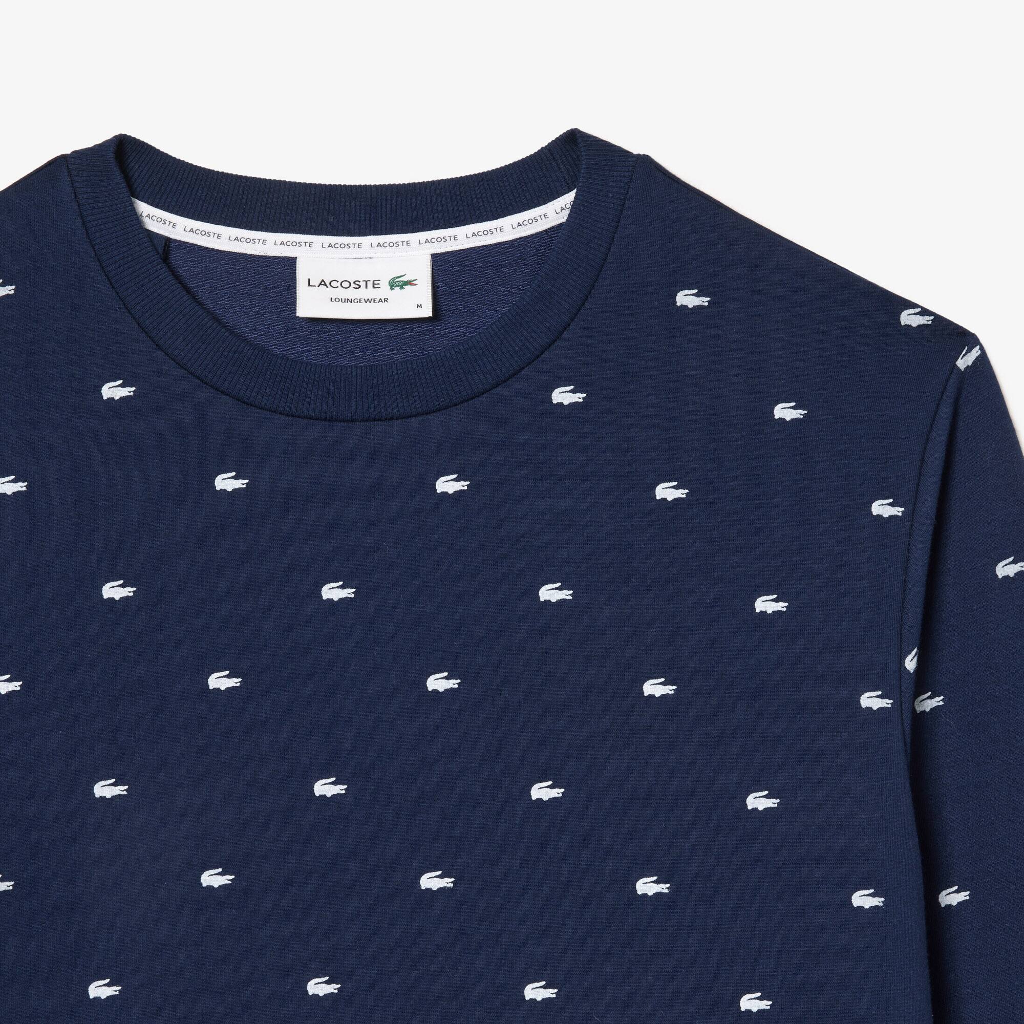 Lounge-Sweatshirt mit Kontrast-Aufdruck Loungewear - Blau - Lacoste - Herren