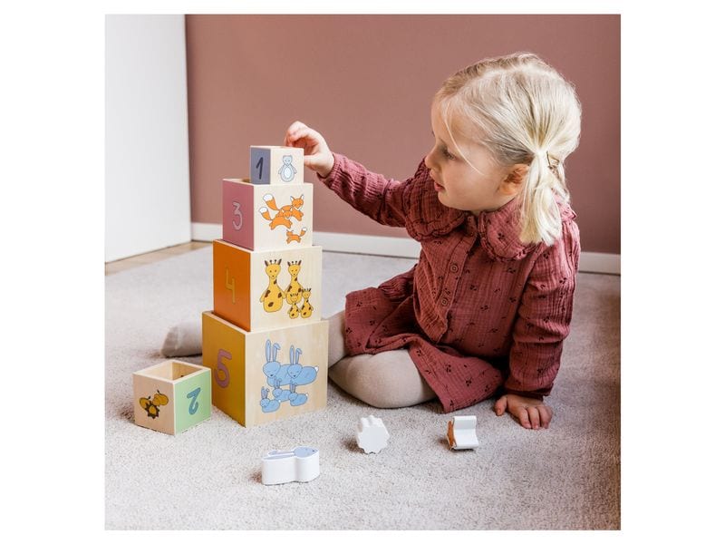 Hauck Stapelspielzeug Stack N Raise Holz-Stapelspiel