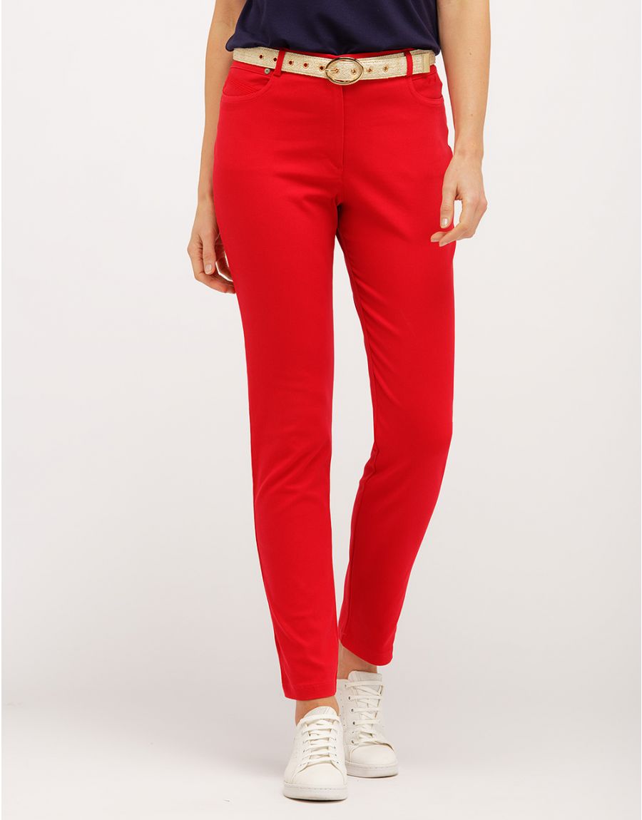 Pantalon 7/8ème rouge