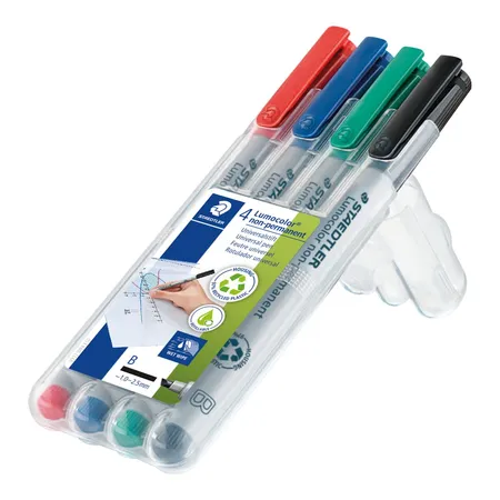 STAEDTLER® Lumocolor® non-permanent pen 312 Universalstift B, 4 Stück