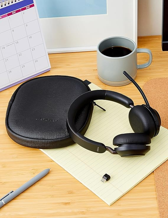 Evolve2 65 SE MS Bluetooth On-Ear Kopfhörer Active Noise Cancelling Headset (26599-999-899) - Schwarz