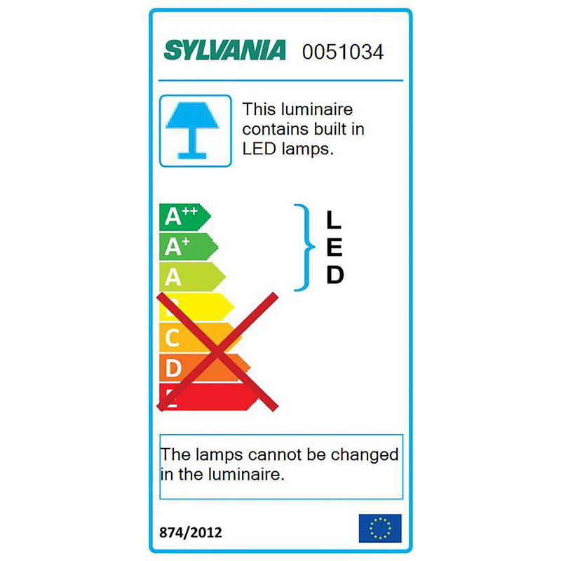 Sylvania LED Pipe G2 plafond-/wandarmatuur 1500mm 16W 1600lm 4000K*