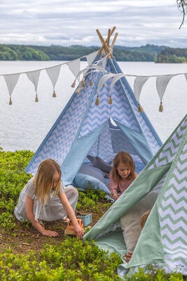 Alice & Fox Leketelt Tipi, Grønn/Hvit