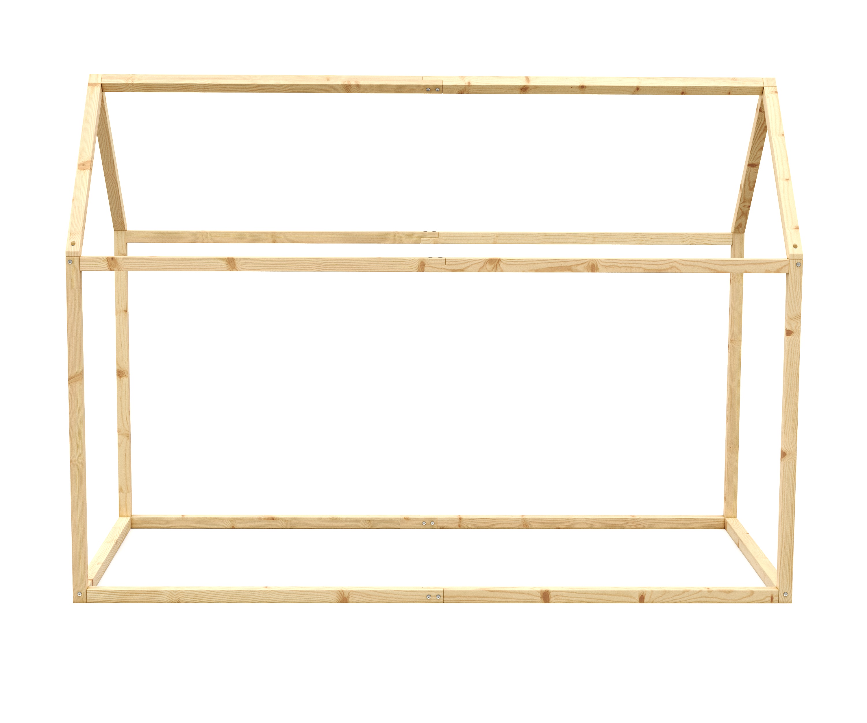 Kinderbett HAUS 90 x 200 cm natur