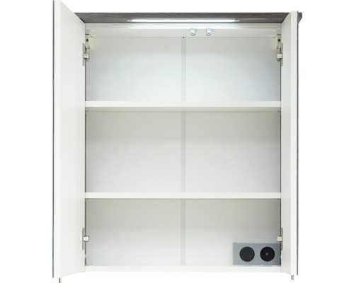 Pelipal Quickset 328 spiegelkast, 60 x 20 x 72 cm, grafiet getextureerd horizontaal