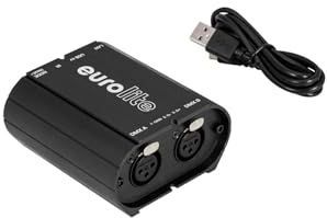 Eurolite - USB/LAN-DMX 2x512ch Interface - DMX-/Art-Net-interface - 1024 Kanalen
